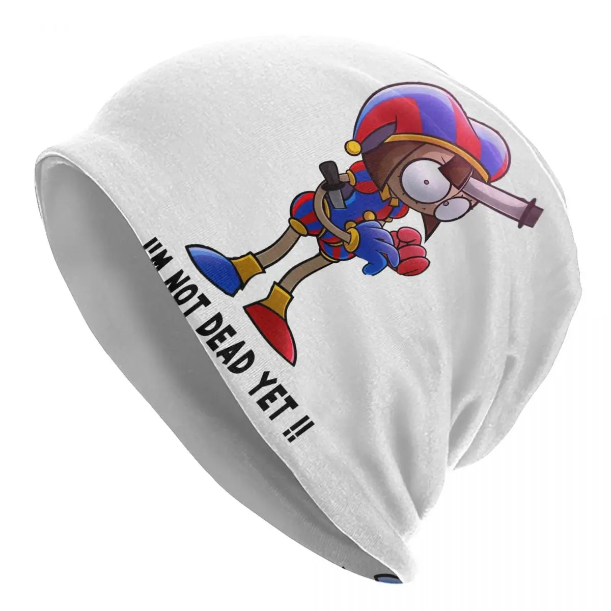 

Pomni The Amazing Circus Skullies Beanies Hat Cartoon Hip Hop Men Women Ski Caps Warm Dual-use Bonnet Hats