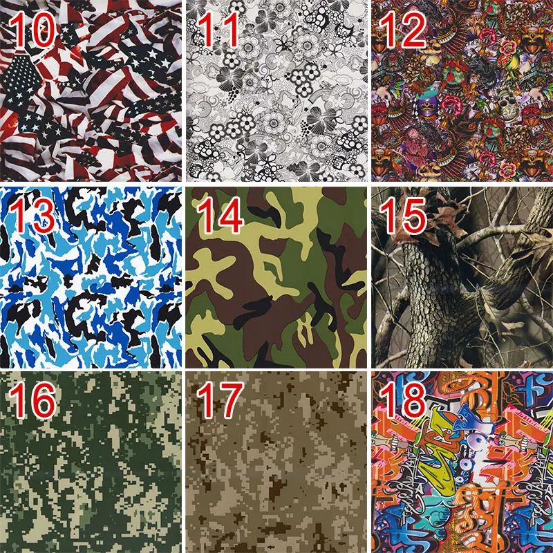 Description Picture 4 of item50x100cm PVA Water Transfer Printing Film Imitation Animal DIY Pattern Hydrographic Film Wheel Helmet Decor Printing Films
