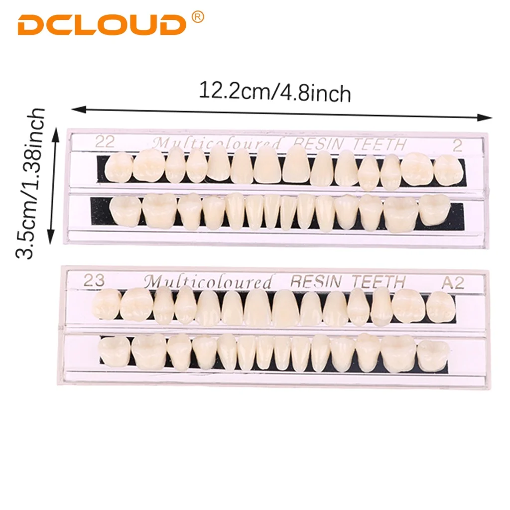 Constrói 84 Peças A3 Dentes De Polímero Sintético Resina De Conjunto Completo Dentadura Material I.348715291 - Foto 12