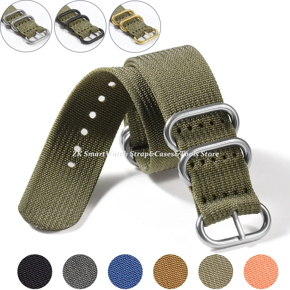 Premium Nylon Military Sport Watch Strap - Breathable Men's Wristband Accessory