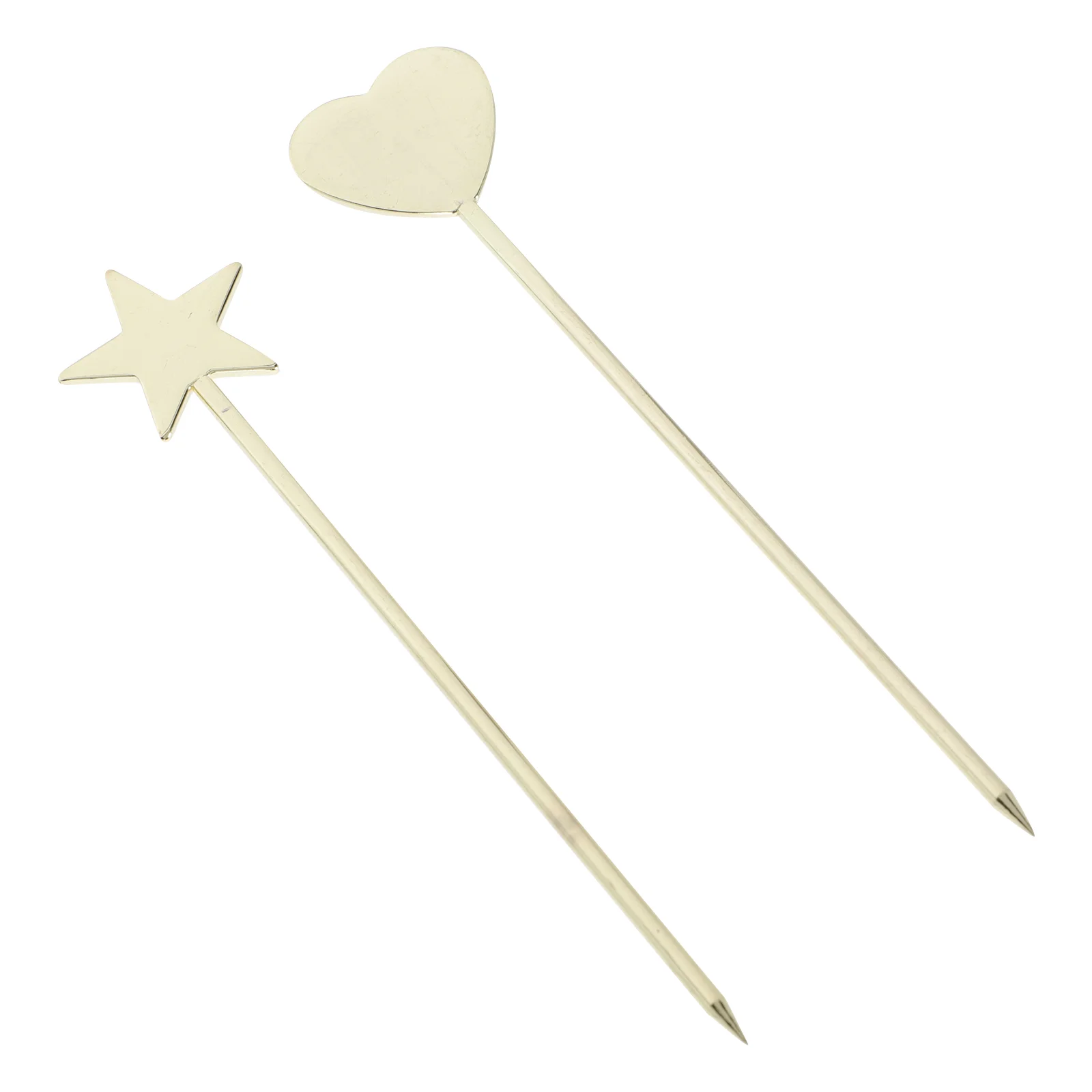 

2 Pcs Flash Stirring Rod Stainless Steel Scoop UV Gel Mixing Stick Zinc Alloy Cosmetics Tools