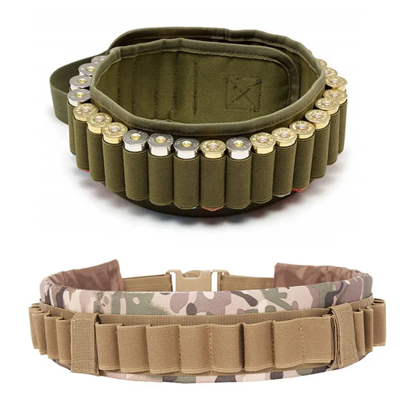 

28 Rounds Bandolier Belt Hunting 12 Gauge Cartridge Pouch Belt Shotgun Bullet Shell Holder Ammo Pouch Airsoft Accessories