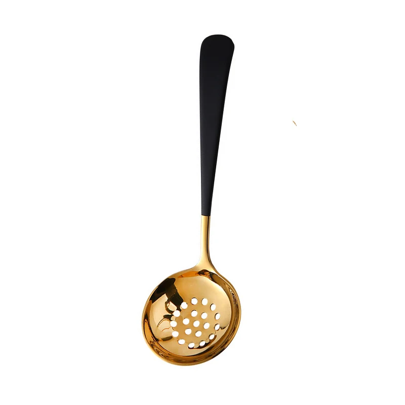 UPKOCH, mestolo in acciaio inox, cucchiaio da zuppa, cucchiaio da portata, colino, cucchiaio da cucina per insalata, buffet, utensili da cucina, Acciaio INOX, Piccolo cucchiaio, 21 x 5 x 1,2 cm