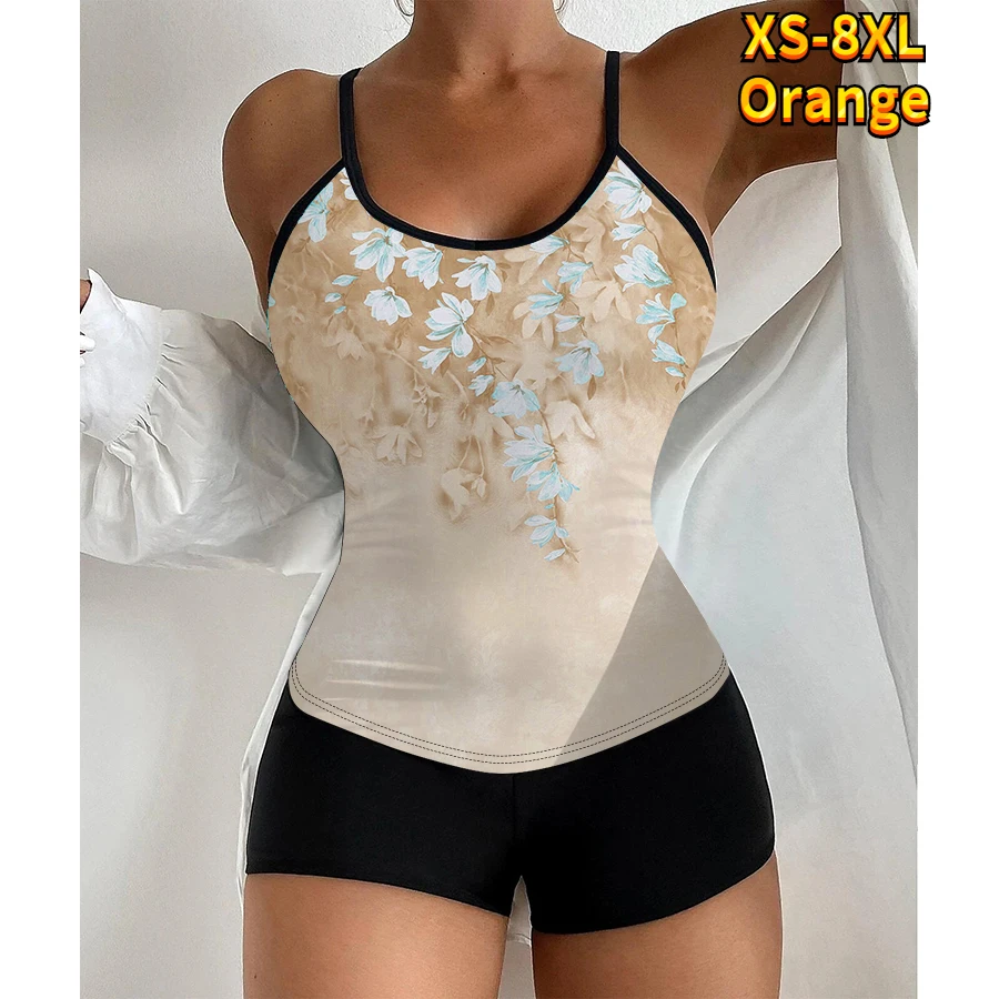 Female Two Pieces Set Tankini Monokini Swimwear Summer New Design Printing Bathing Suit Women Beachwear Sexy Fashion Swimsuit