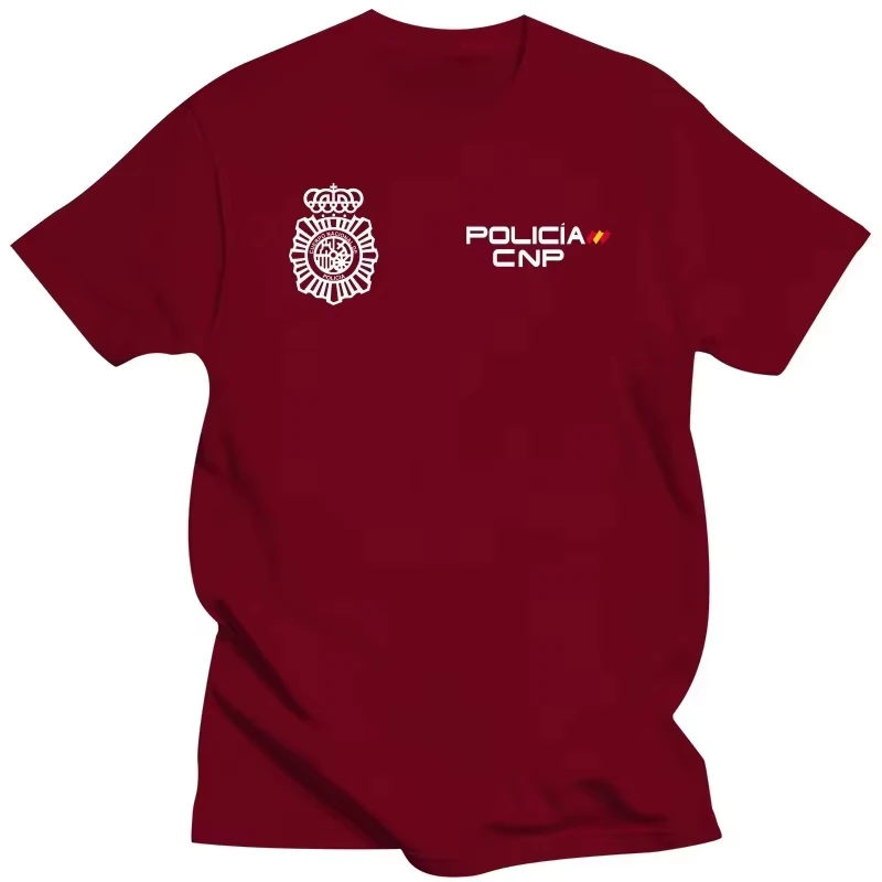 New UPR Oviedo Spanish National Police T-shirt for Summer , cotton, high quality, casual top for men and women