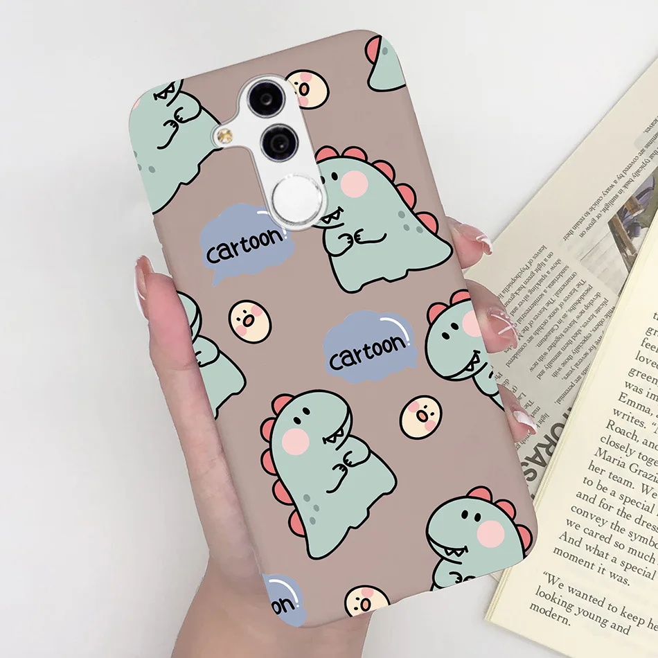 Cute Dinosaur Heart Soft Silicone Shockproof Matte Phone Case - Berry Red