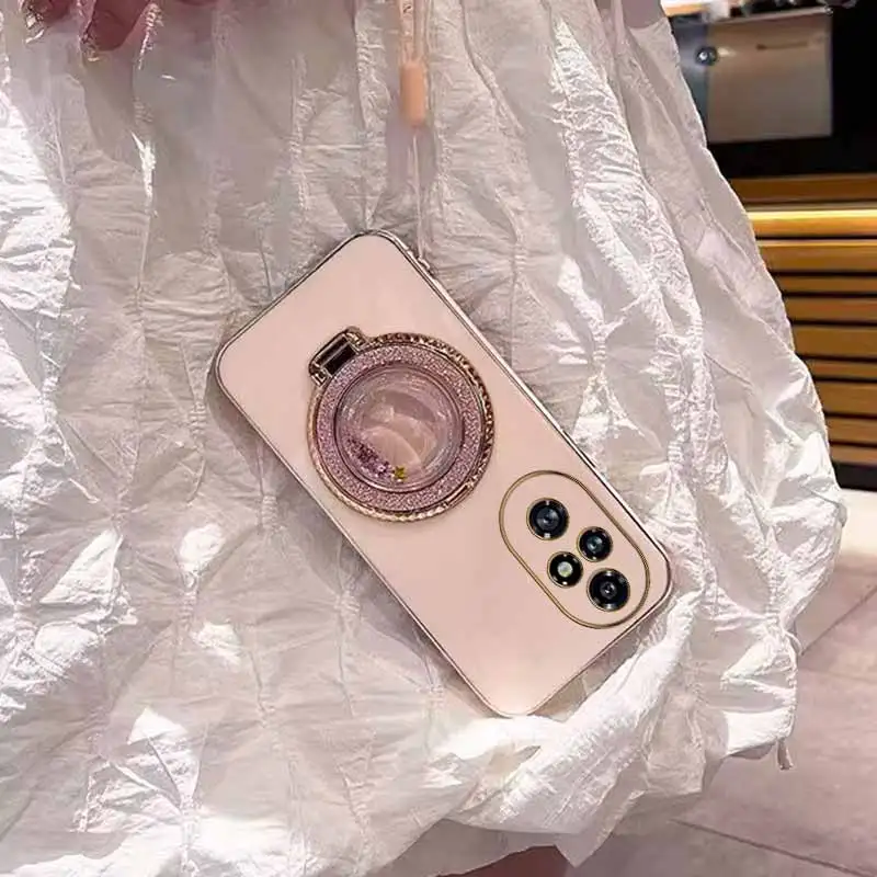 Circular Support Plating Phone Case - Premium Protective Cover