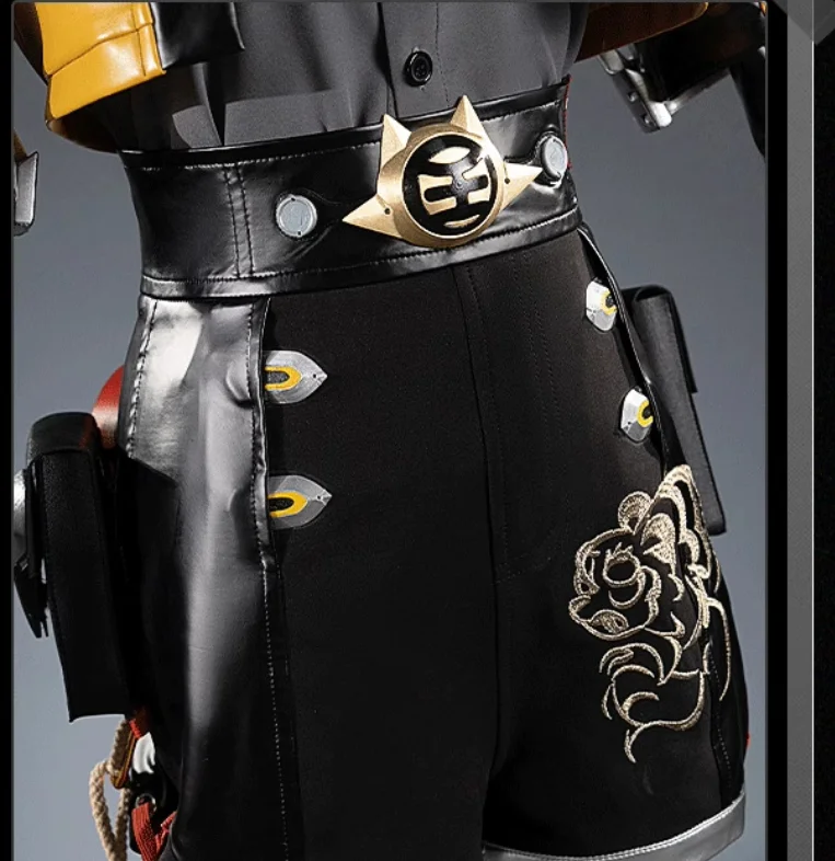 Zenless Zone Zero: Ju Fufu | Yellow Yunkui Summit Uniform Cosplay Costume Set 62 Zenless Zone Zero Yunli Yunkui Summit Uniform Cosplay Costume