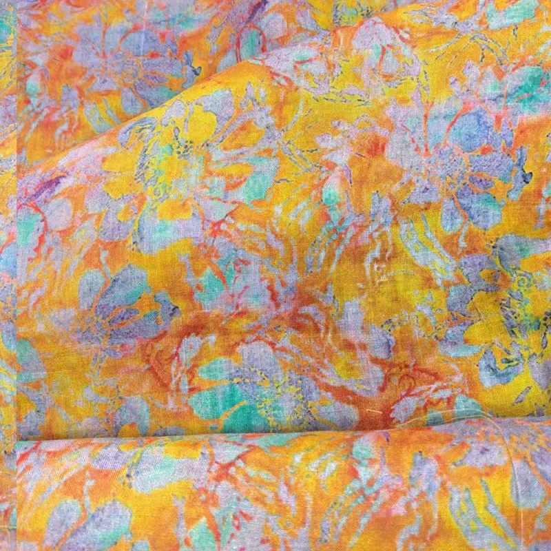 50X140cm Chinese-style Women's Dress Summer Fabric Thin Linen Apparel Fabrics & Textiles