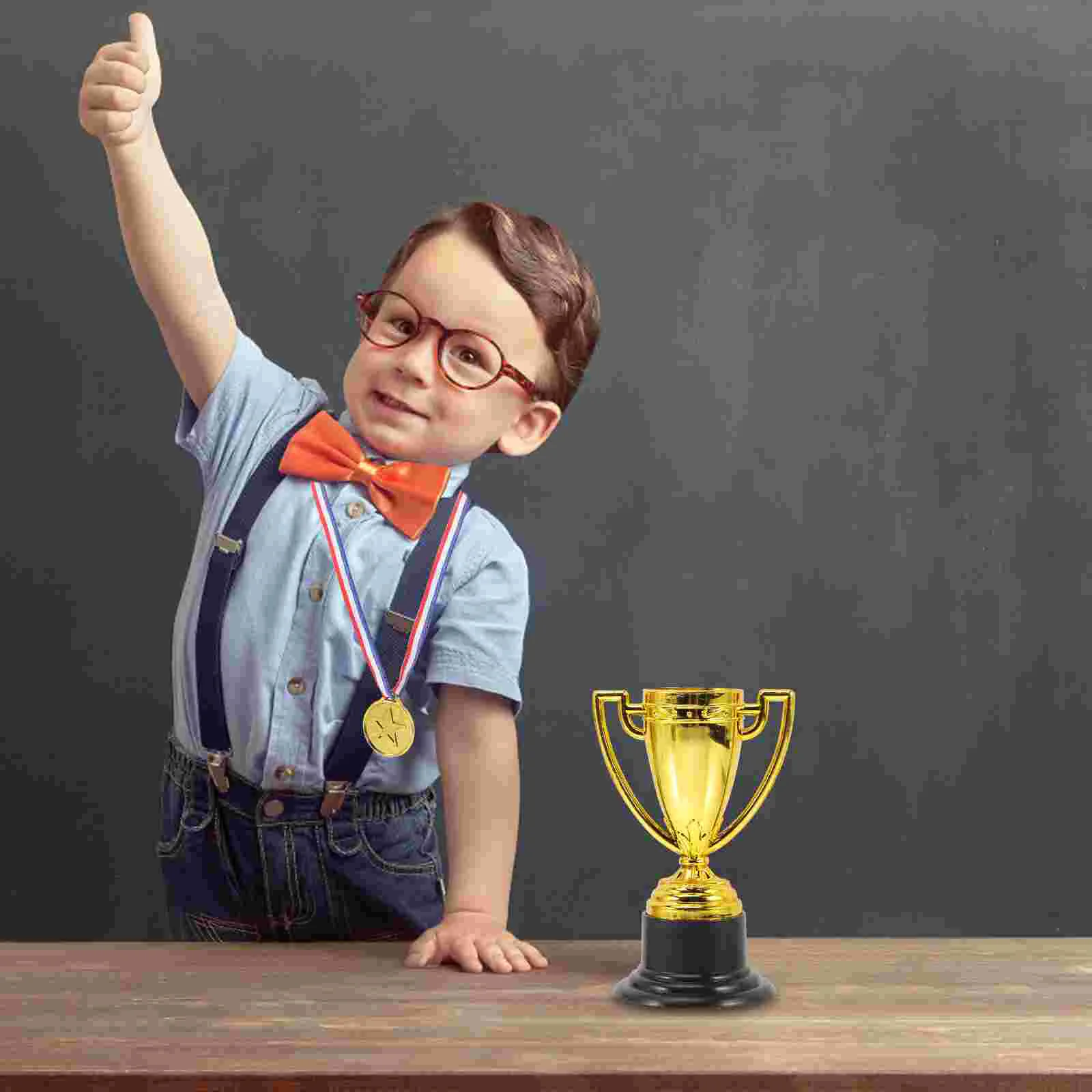 

8 Pcs Ornament Plastic Trophy Decor Medal Decoration Model The Small Awards for Kids Child