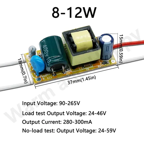 LED 드라이버 300mA 보드 1-3W 5W 4-7W 8-12W 12-18W 18-25W 25-36W LED 전원 공급 장치, led 조명 diy용 조명 변압기 4