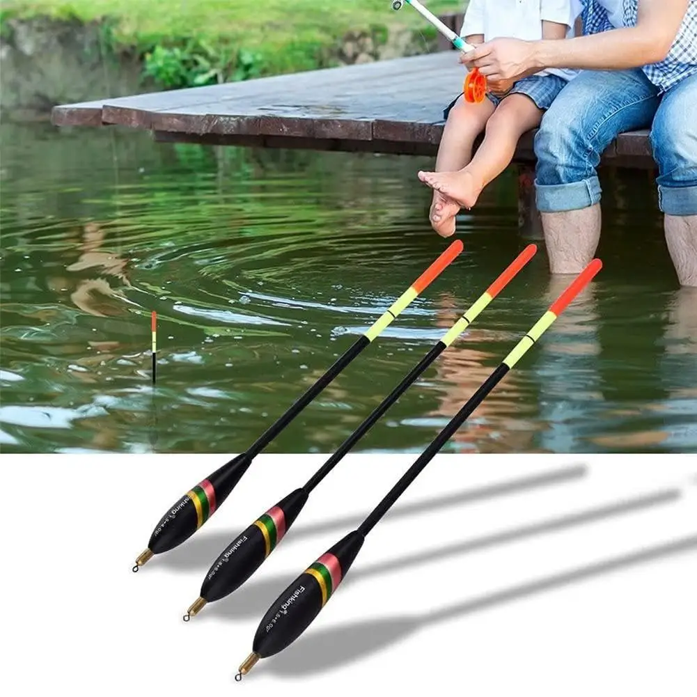 

3pcs Balsa Wood Fishing Float Bite Indicator Angling Equipment With Strong Float Tail Fishing Floats Fishing Accesories