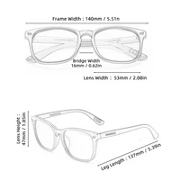Lunettes anti-lumière bleue classiques carrées pour hommes et femmes, tendance, adaptées à un usage quotidien 5