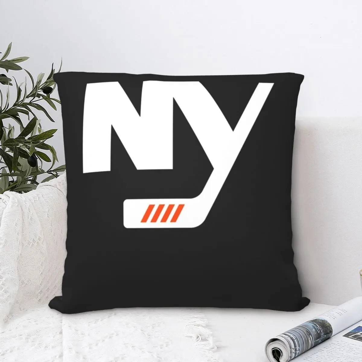 

Islanders York Square Pillowcase Polyester Pillow Cover Velvet Cushion Decor Comfort Throw Pillow For Home Living Room