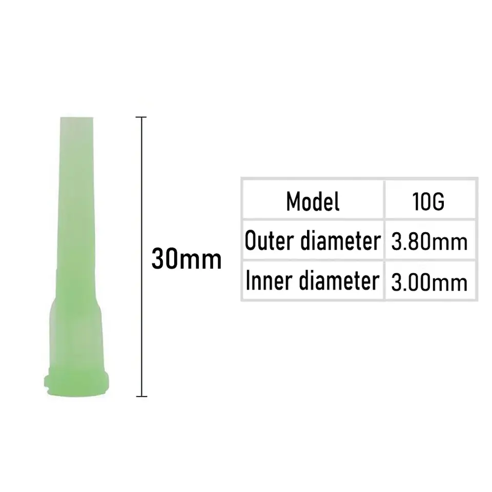 10pcs Luer Lock TT Tapered Tips Precision Liquid Syringe Dispenser Needles Tips 30mm 10/11/13/14/15/16/18/20/21/22/23/25/27/30G image 3