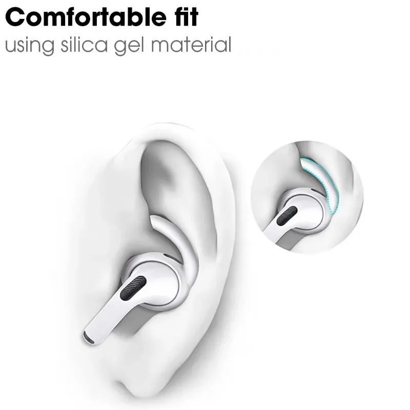 Premium Soft Anti-Loss Ear Hooks for Sports and Active Lifestyles