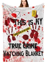 Serial Killer Gift,Serial Killer Blanket,This Is My Serial Killer Documentaries Watching Throw Blanket,Gift for True Crime Lover 2