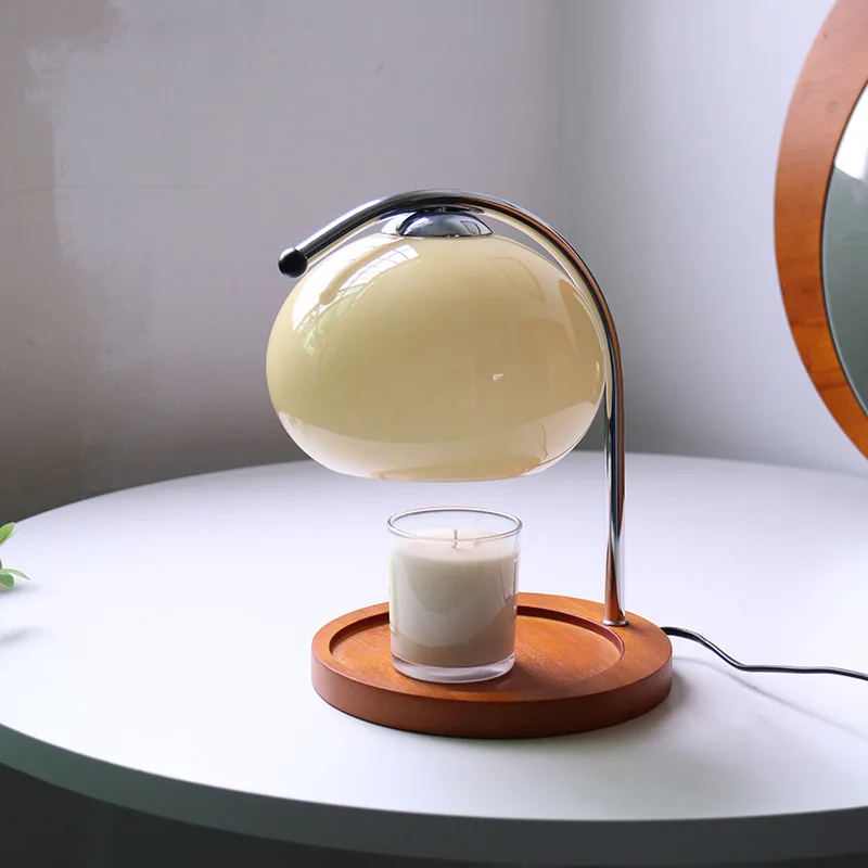 Aromatherapy Candle Candle Warmer Lamp with Dimmer Retro Glass Melting Wax Lamp
