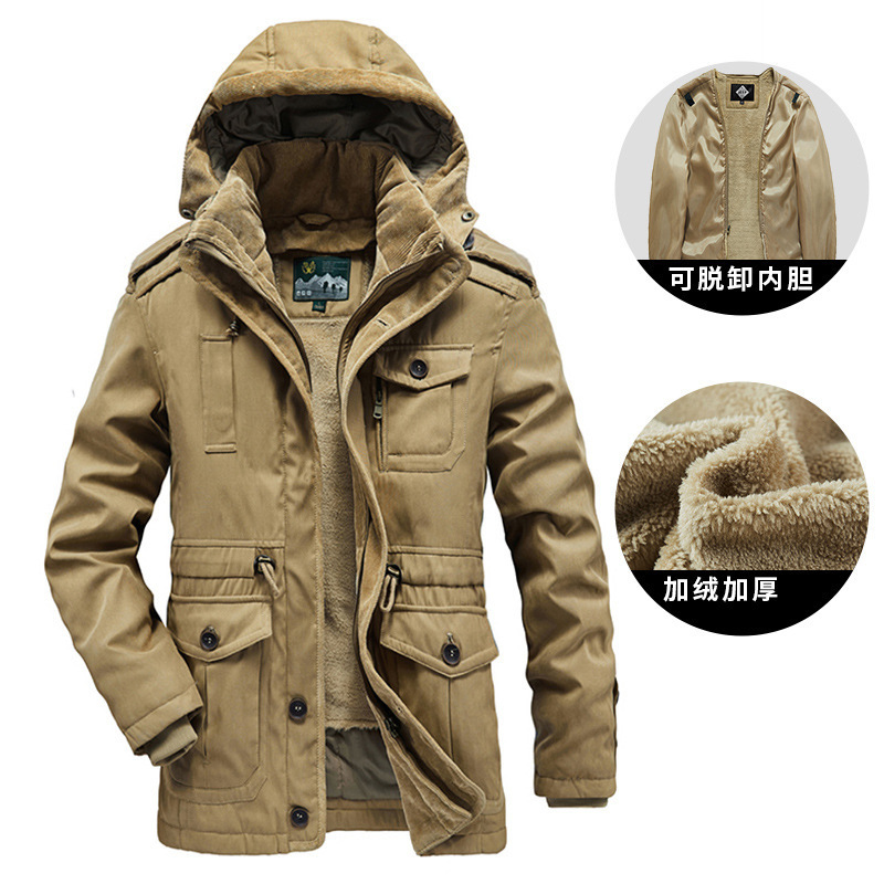 New Parka Men Coats Winter Jacket Men Thicken Hooded Waterproof Outwear Warm Coat Casual Mens Jackets Overcoat Fur Thick coats