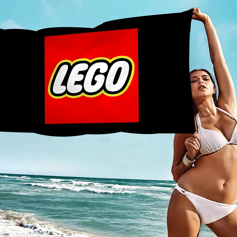 L-LEGOS Beach Towels Shower Towel Sauna Travel Spa Microfiber Quick Dry Gym Accessories Cute Room Decor 5