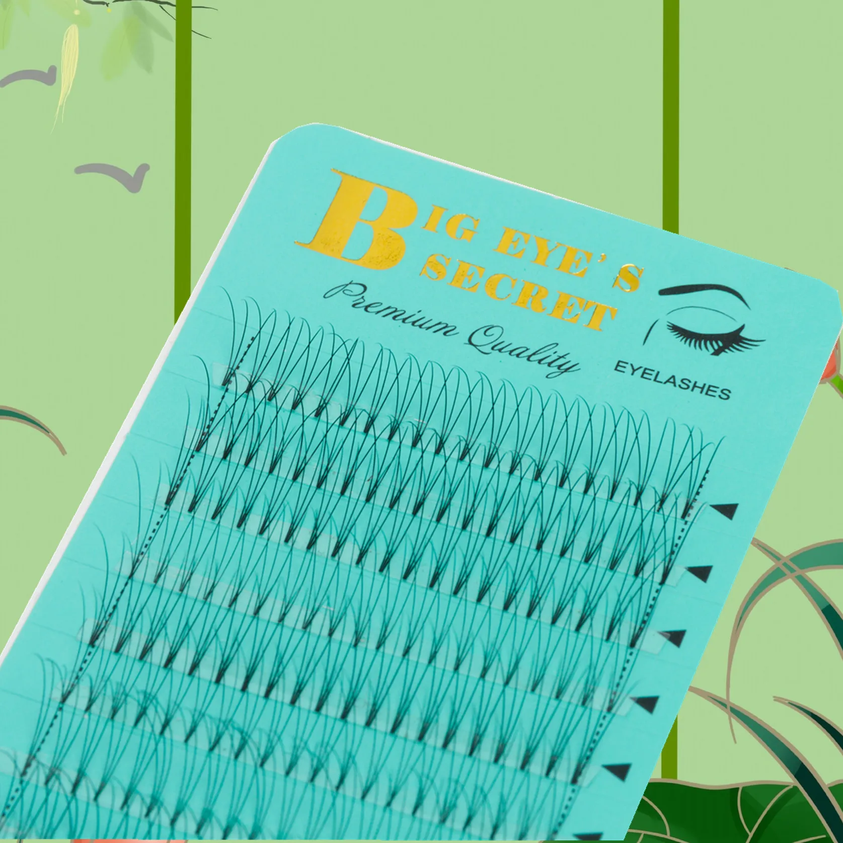 

3D Heat bonded Russian Volume Premade Fans Individual Lashes Eyelashes Extensions Soft And Comfortable Eyelashes Free Shipping