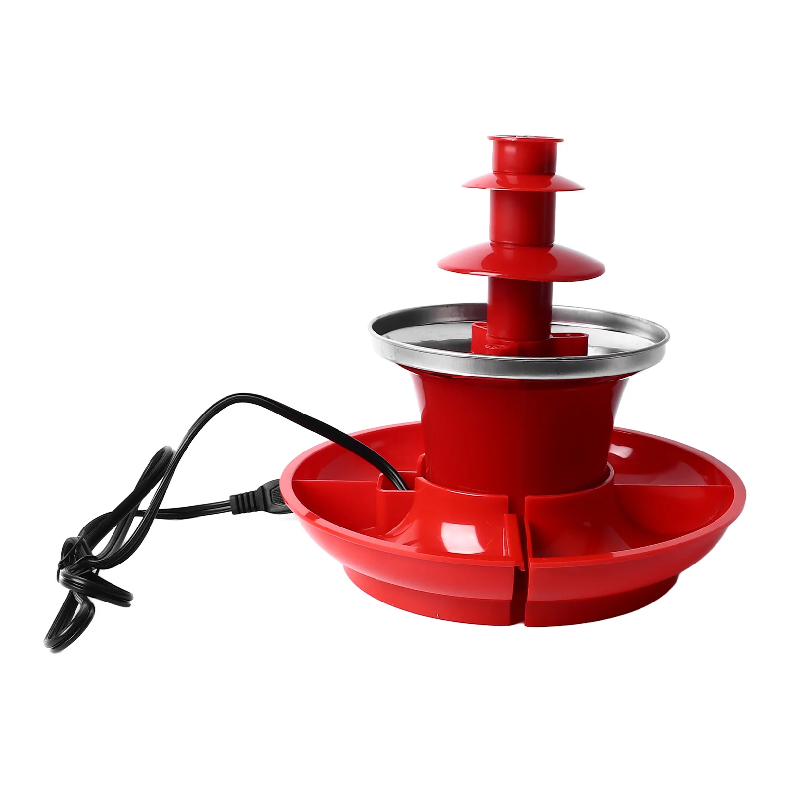3 Layer Chocolate Fountain Detachable Mini Chocolate Melt Fondue For Party Games Night Christmas Halloween