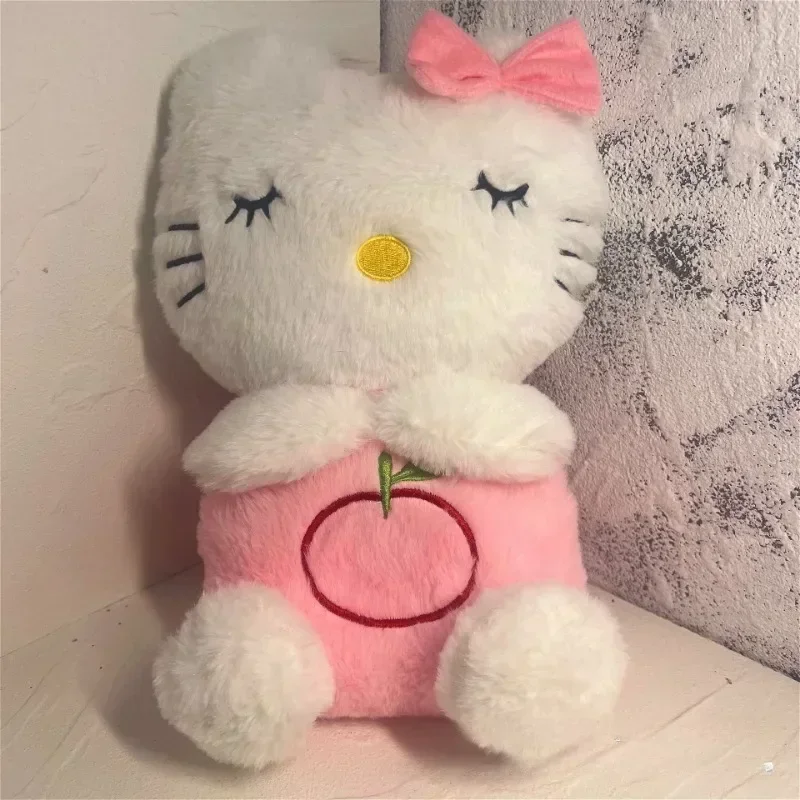 Sanrio Breathing Hello Kitty Glowing Soothing Doll Cartoon Anime Kt Cat Doll Accessories Room Decoration Kawaii Baby Toy Gift plush toys