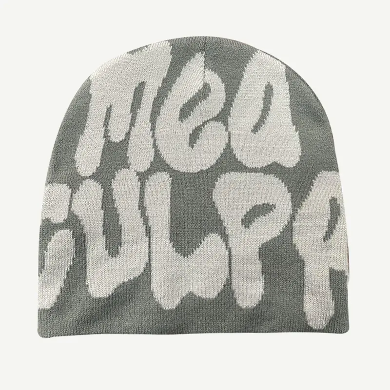 Mea Culpa Knitting Beanies Hat For Women Men Couple Y2K What's In Fashion Bonnet Kpop Wool Skullies Hoods Lady Caps Gorro шапка - Image 5