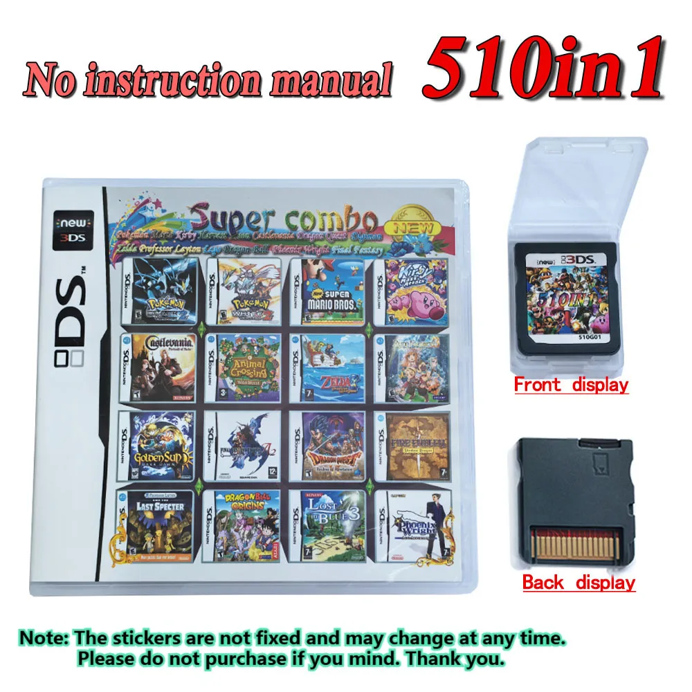 208 4300 in 1 MULTI CART Super Combo Video Games Cartridge Card