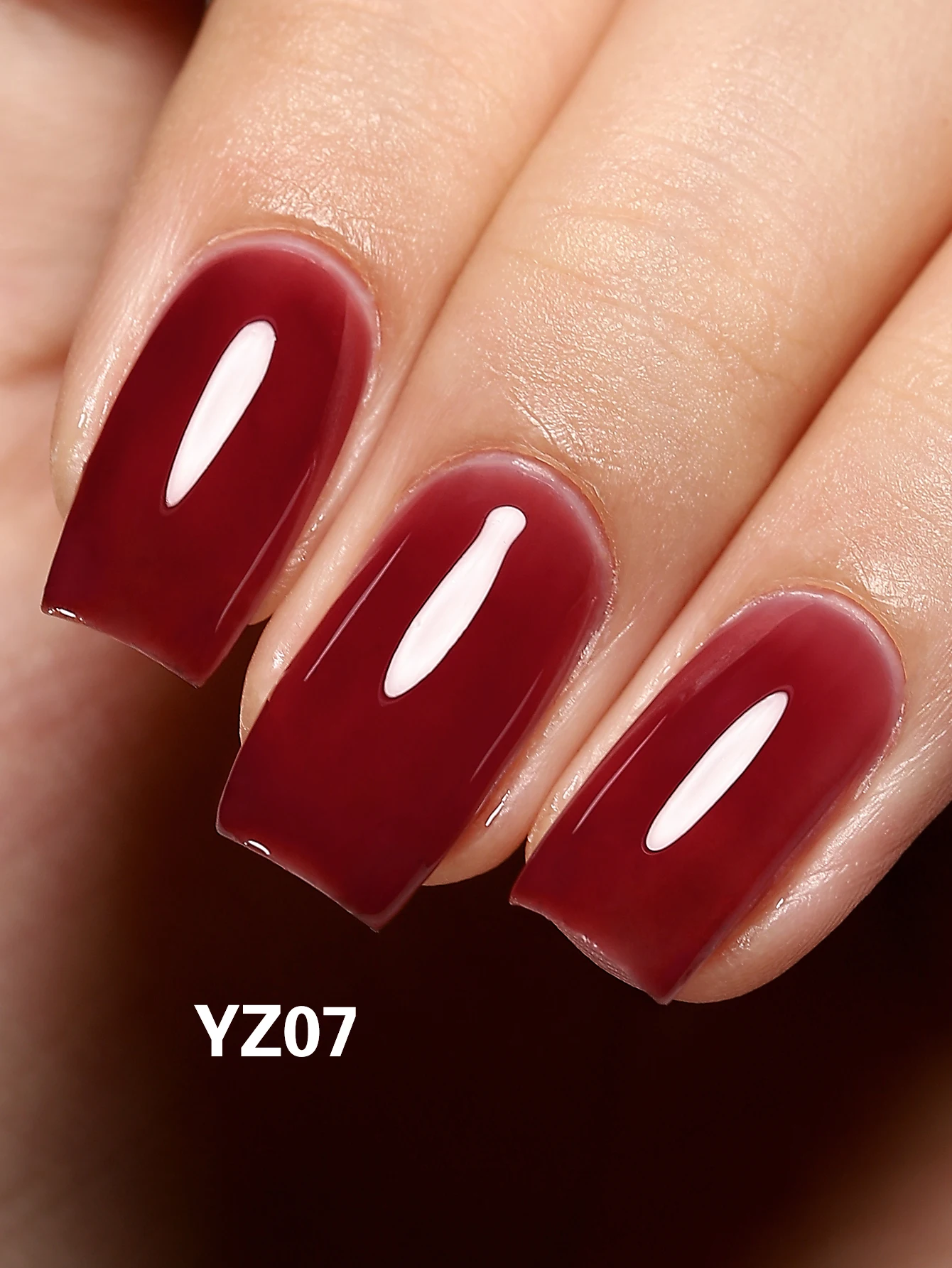 YOKEFELLOW Rose Garden Jelly Gel Nail Polish of 6 Transparent Nude