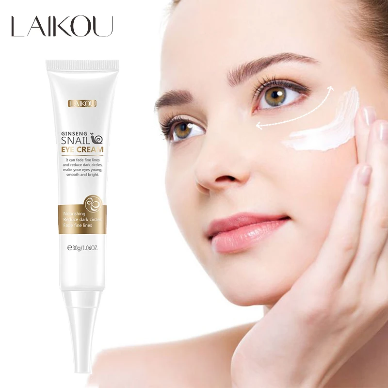 LAIKOU 30g Snail Eye Cream Niacinamide Whitening Moisturizing Remove