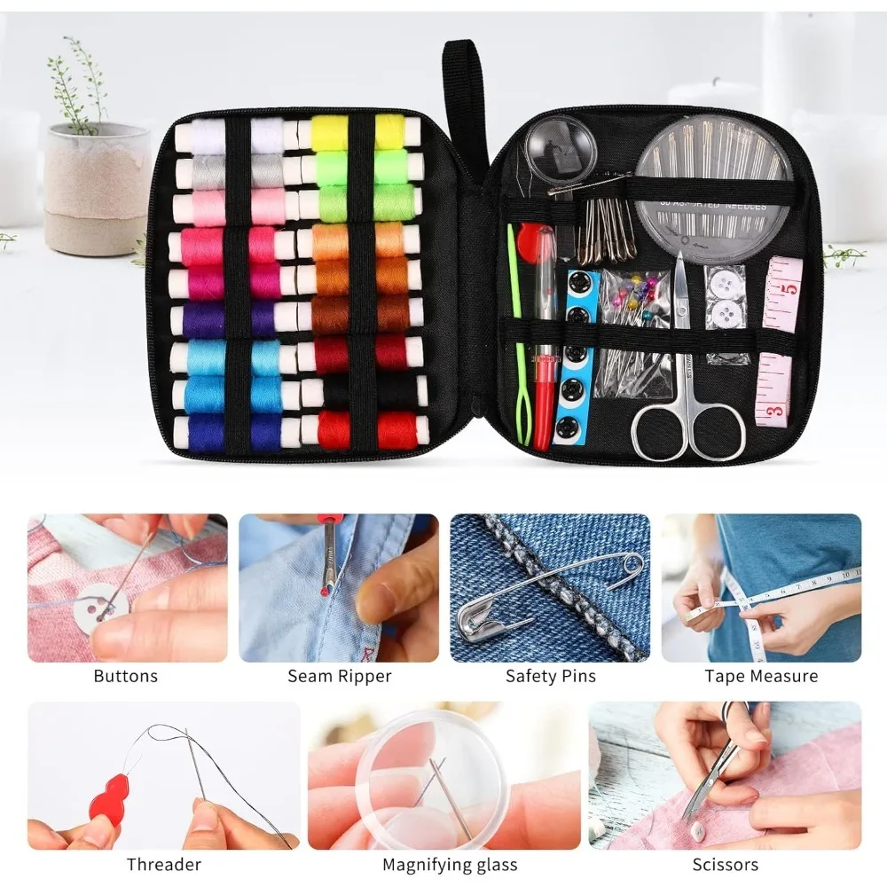 Sewing Kit, Needle and Thread Kit with Sewing Supplies and Accessories for Adults,Beginner,Home,Travel - 3