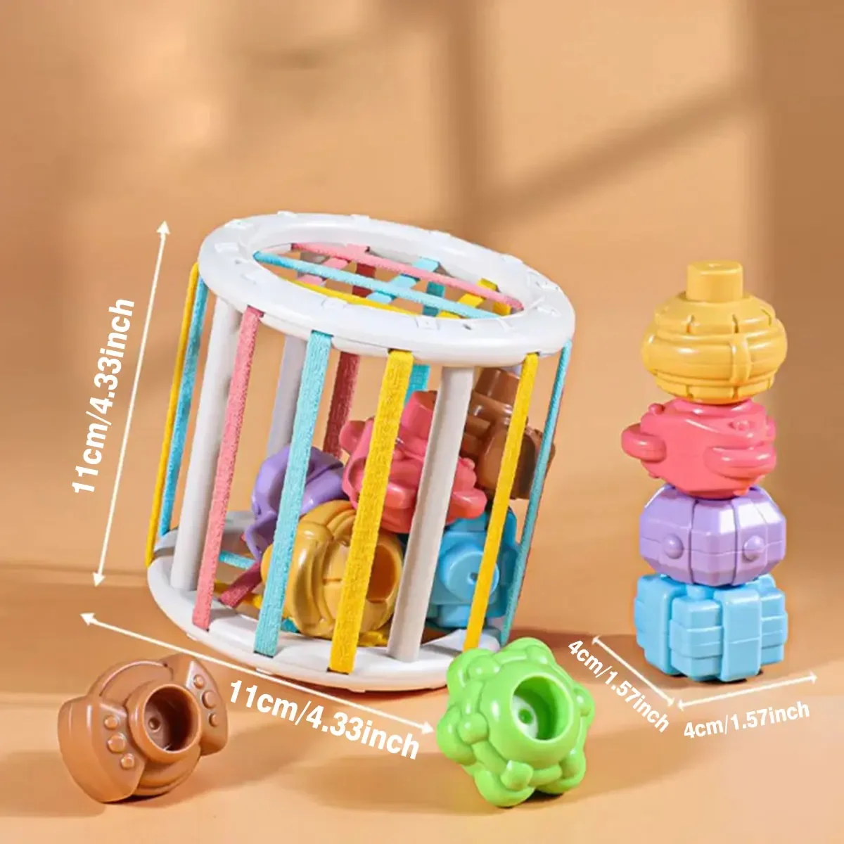 Montessori Shape Stacking Blocks 6
