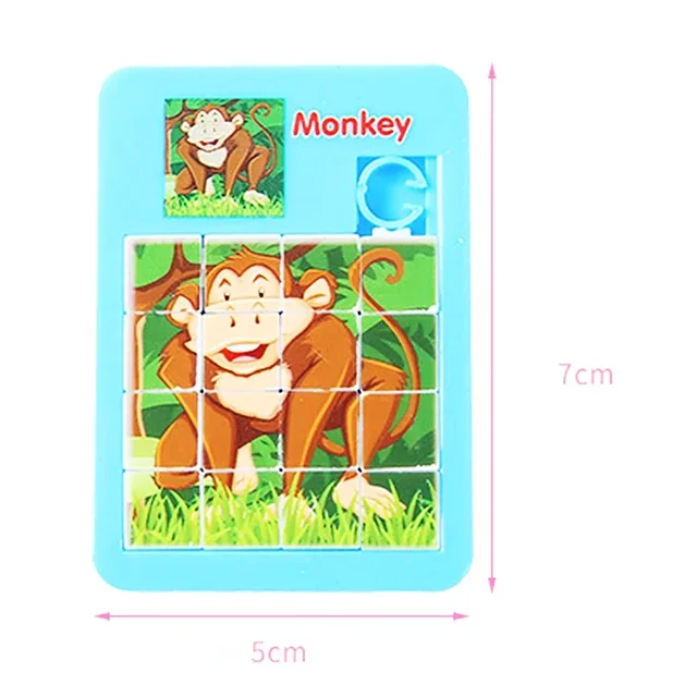 1/3PC Cartoon Jigsaw Animal Puzzles Early Educational Developing Toy for Children Birthday Party Favors Pinata Filler Rewards 6