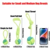 Heavy Duty Rope Toy for Power Chewers | Multi-Texture Tug-of-War & Dental Chew Dog Toy | Non-Slip Grip Indoor/Outdoor Use 2