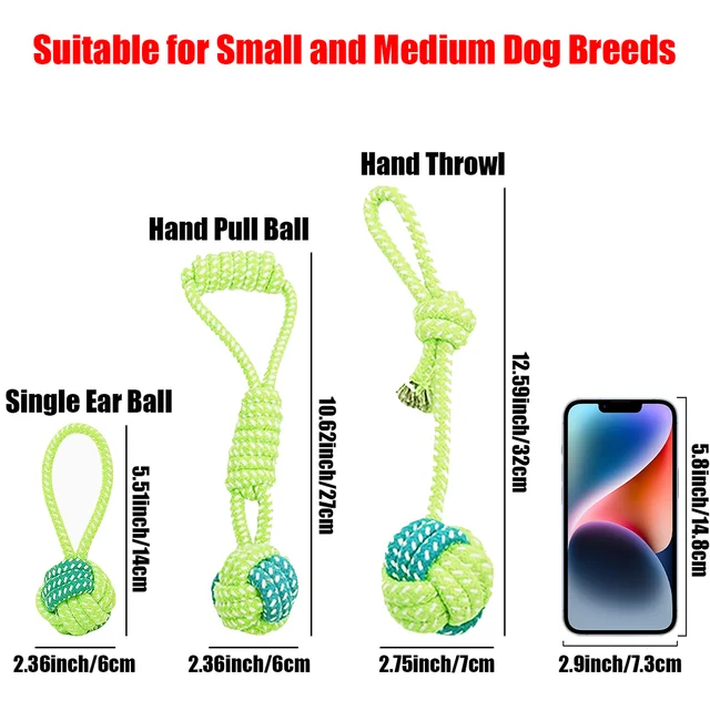 Heavy Duty Rope Toy for Power Chewers | Multi-Texture Tug-of-War & Dental Chew Dog Toy | Non-Slip Grip Indoor/Outdoor Use 2