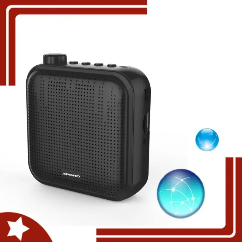 

Portable Voice Amplifier Megaphone Mini Audio Speaker With Microphone Rechargeable Ultralight Loudspeaker For Teachers