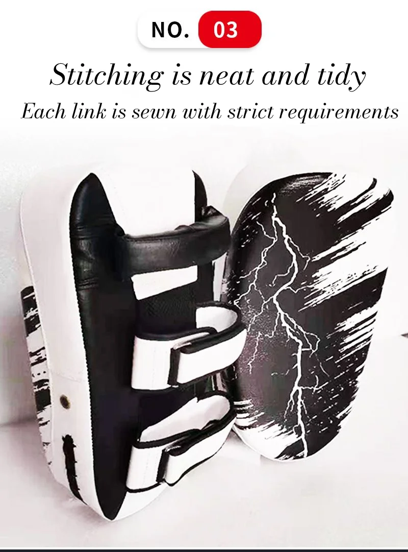 Description Picture 5 of item1 Pair Boxing Mitts Training Target Focus Punch Pad Combat Taekwondo Boxer Pads Kick Bag Karate Combat Thai Glove Equipment