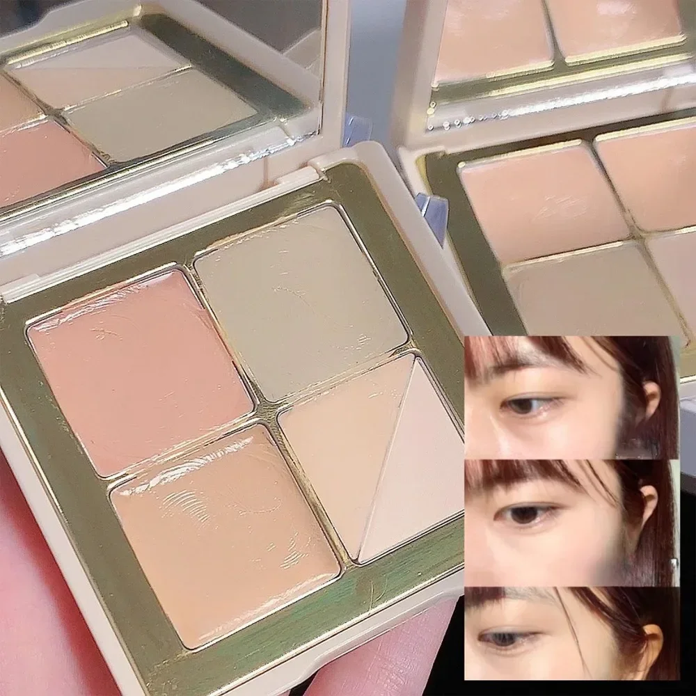 Multifunction Concealer Palette Clay Texture Covers Acne Marks Dark Circles 5 Colors Face Makeup Lasting Brighten Full Coverage 6