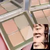 Multifunction Concealer Palette Clay Texture Covers Acne Marks Dark Circles 5 Colors Face Makeup Lasting Brighten Full Coverage 6