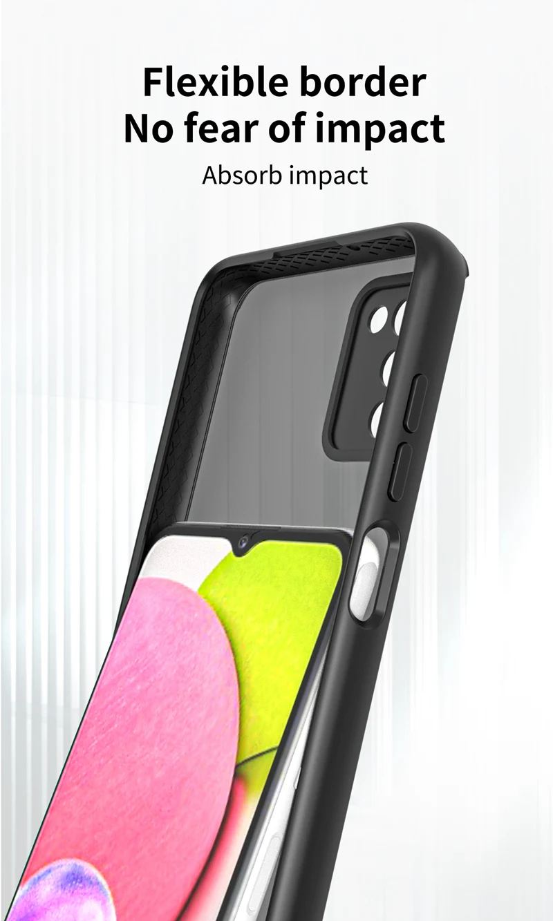 KEYSION Custodia Opaca di Moda per Samsung A03S A02S A03 A21S A20S A11 Anello Trasparente Del Basamento Della Copertura Del Telefono Antiurto per Gal_voghion.com