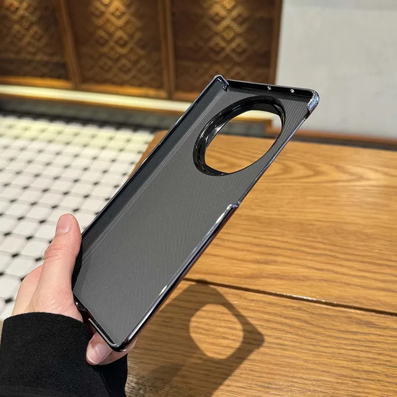 Luxury High-Quality Plating Matte Leather Folding Hinge Shockproof Protection Case
