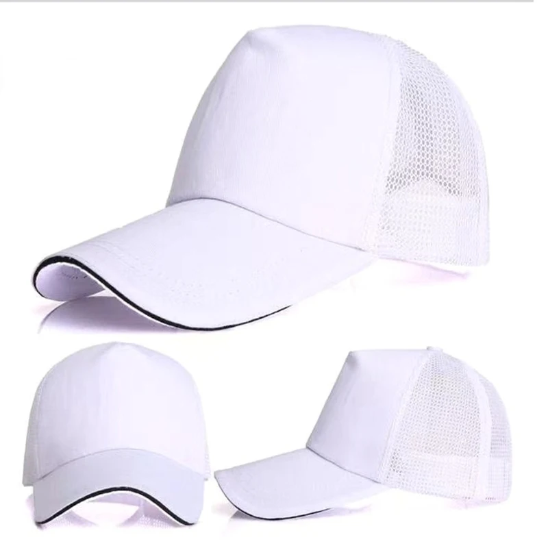 Summer Women Men Mesh Baseball Cap Adjustable Snapback Label Stick Sunhat Outdoor Breathable Letter Print Hip Hop Baseball Hats