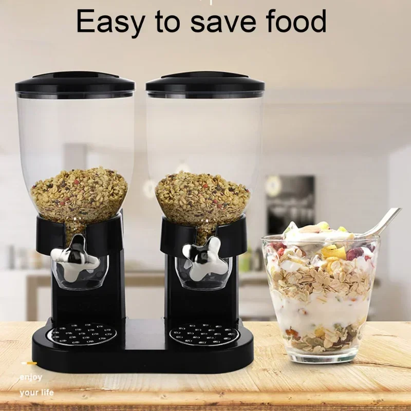Multifunctional Food Storage Containers Cereal Dry Food Dispenser Storage Container Dual Control Household Kitchen Bottl storage box kitchen storage box food storage container food storage box food storage pots