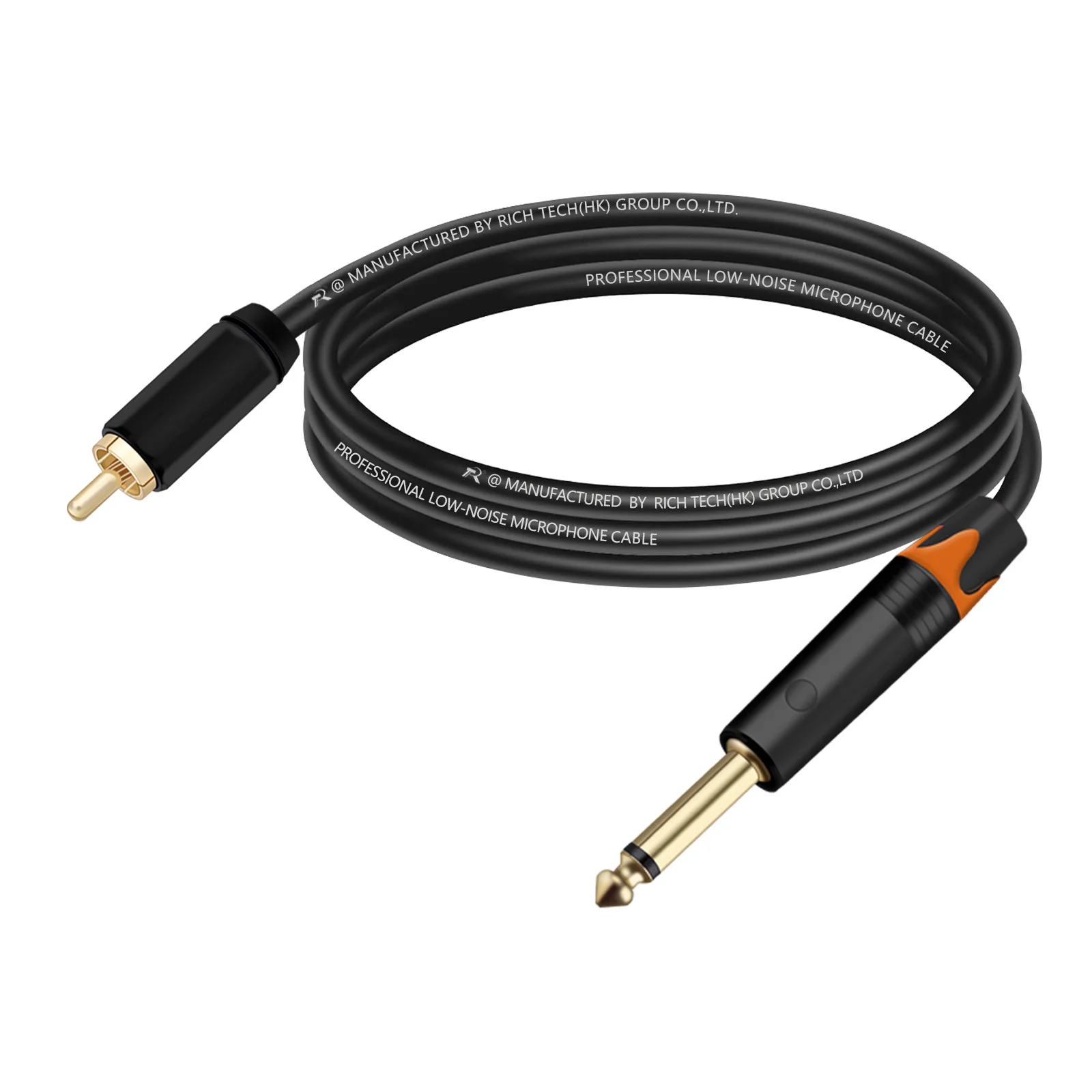 RCA auf 6,35/6,5 mm Kabel, RCA-Stecker auf 1/4 Zoll TS-Mono-Buchse, Audio-Adapterkabel für Lautsprecher, Mikrofon, Mixer, Soundkartenverstärker – Detail 7