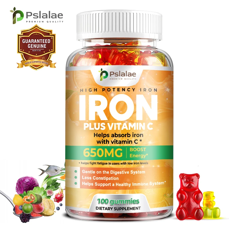 Gomitas de hierro 650 mg: reducen el estreñimiento, promueven la salud digestiva y fortalece la inmunidad