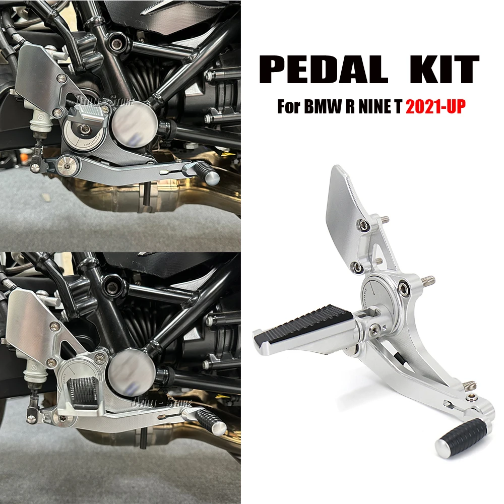 

New Motorcycle CNC Aluminum Foot Kit Rearsets Footrest Set For BMW R9T RNINET R NINET R NINE T RnineT R NineT 2021 2022 2023