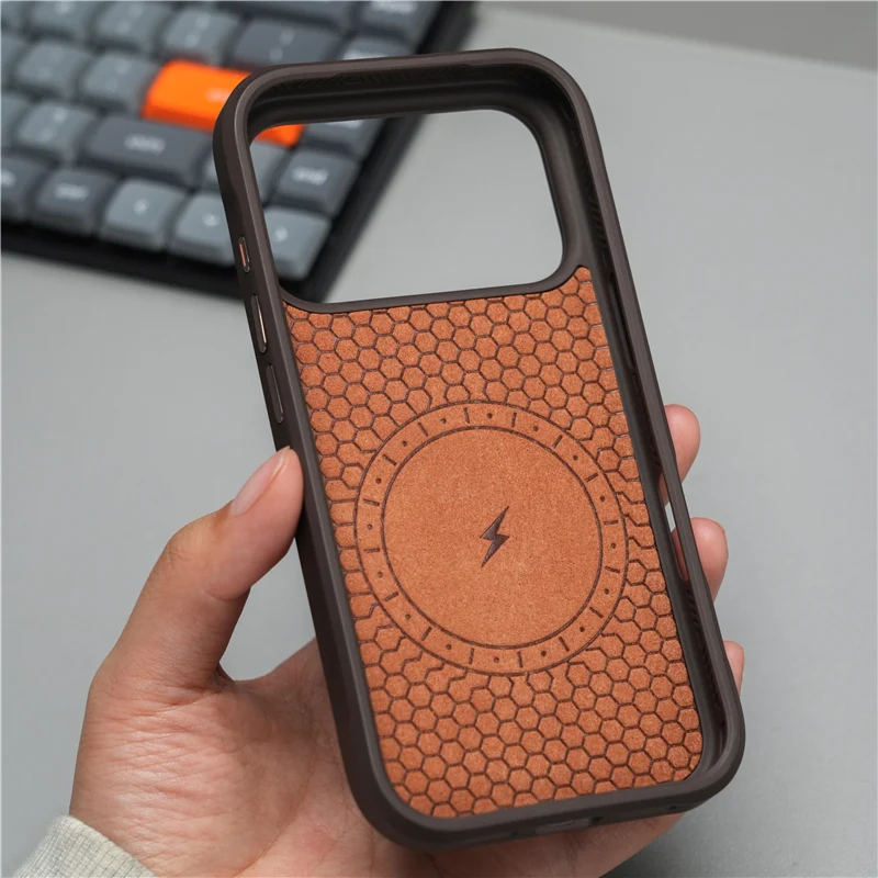 Geometric Tech Woven Magnetic Matte Shockproof Hard Protective Case