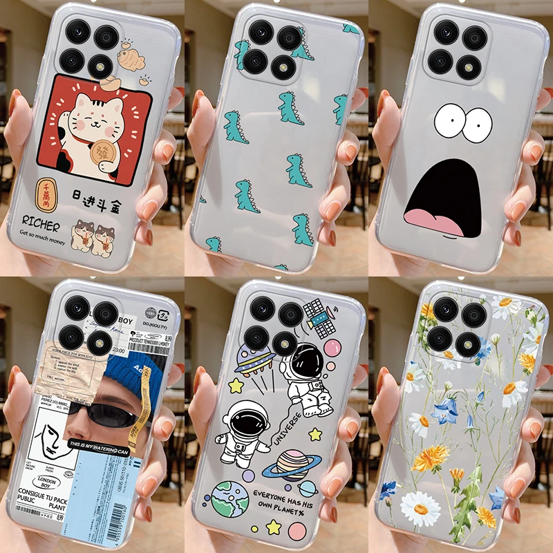 Clear Case For Honor 70 Lite 5G Shockproof Cover Cartoon Cute Cat Soft  Silicone Fundas For Honor 70 Lite Transparent 6.5'' Coque - AliExpress