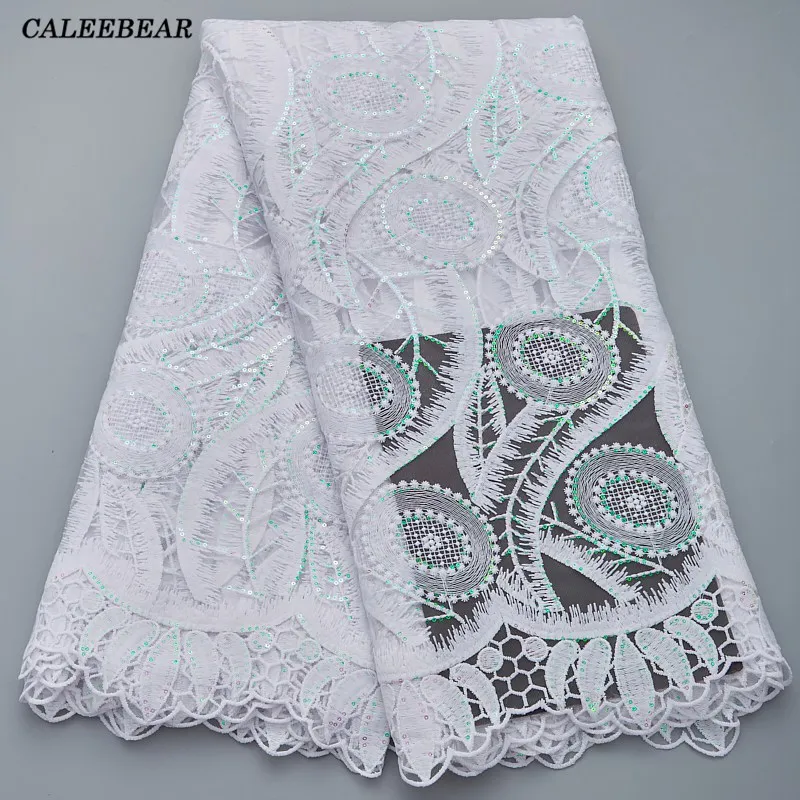 

Французская белая молочная шелковая кружевная Тюлевая ткань 2022 высококачественное Сетчатое кружево с красочными блестками африканская кружевная ткань для свадьбы S2819